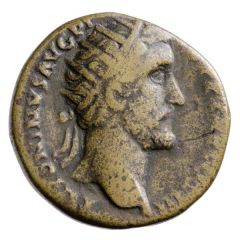 Dupondius - Antoninus Pius PAX AVG S C, Pax