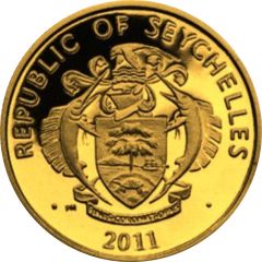 25 Rupees Independence, gold