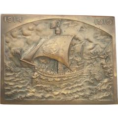 Plaquette - Honour to the Dutch government after WW1