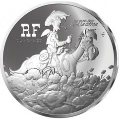10 Euros Lucky Luke, silver