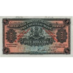 5 Dollars Barclay`s Bank