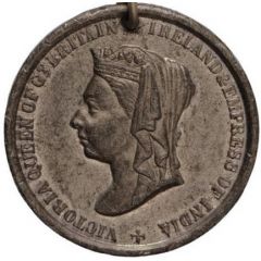 Medal - Victoria Golden Jubilee, Ince, white metal