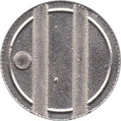 Blank Token with 2 grooves on each side, 23.7 mm