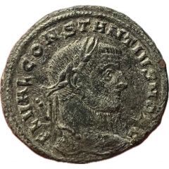 Nummus - Constantius I GENIO POPVLI ROMANI, B, *SIS, Siscia