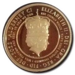 1/4 Sovereign - Elizabeth II Platinum Jubilee - Queen on throne