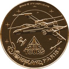 Monnaie de Paris Tourist Token - Disneyland Paris Star Tours - X-Wing
