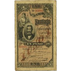 1 Peso Banco de Santiago