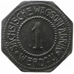 1 Pfennig - Werdau Sächsische Waggonfabrik