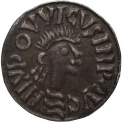 Denier - Louis I Toulouse mint, City gate