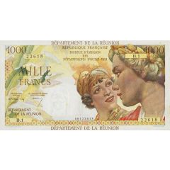 1000 Francs `Département de la Réunion`
