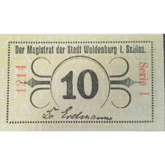 10 Pfennig black and red issue
