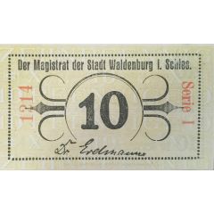 10 Pfennig black and red issue
