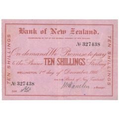 10 Shillings Bank of New Zealand