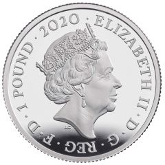 1 Pound - Elizabeth II The band Queen, Silver Proof