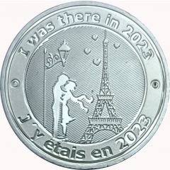 Jeton touristique - Mémodaille - Paris - Tour Eiffel - J`y étais en 2023