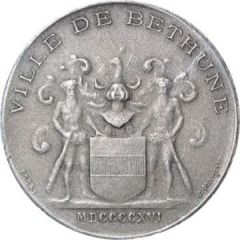 25 Centimes - ville de Béthune [62] Silver Pattern