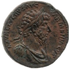 Sestertius - Lucius Verus TR POT V IMP II COS II S C