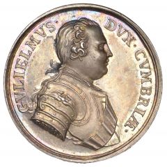 Medal - George II Rebels Retreat to Scotland, silver