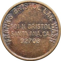 Token - Frank`s Bristol Santa Ana, California