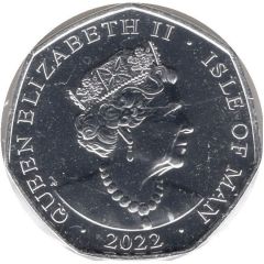 50 Pence - Elizabeth II Platinum Jubilee - God Save the Queen, Silver and Gold plated