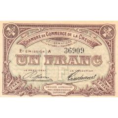 1 Franc - Chambre de Commerce de la Creuse [23]