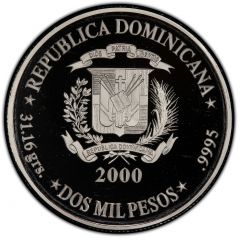 2000 Pesos Third Millennium of Christianity