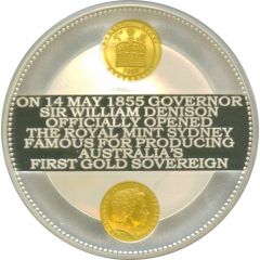 10 Dollars - Elizabeth II 4th Portrait - Sydney Mint - Sovereign Sesquicentenary