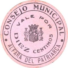 10 Céntimos Alfara del Patriarca