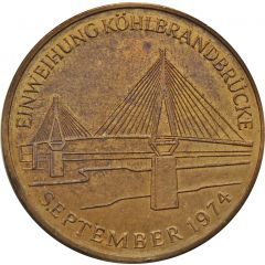 Medal - Hamburg Opening of the Koehlbrand Bridge