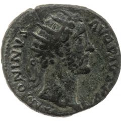 Dupondius - Antoninus Pius AED DIVI AVG REST COS IIII S C