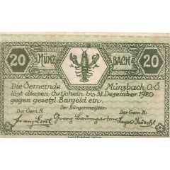 20 Heller Münzbach