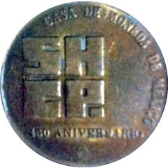 Medal - Mexico Mint 450 Anniversary, Mexico City, Mexico