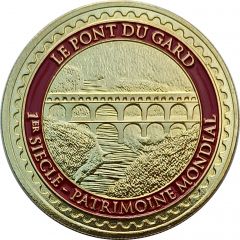 Jeton touristique - Le pont du Gard - Croix de Camargue
