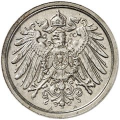 2 Pfennig - Wilhelm II type 2 - small shield - Pattern
