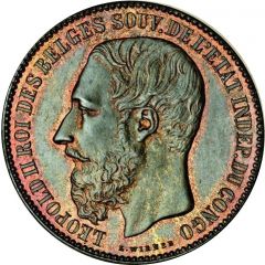 5 Francs - Léopold II Pattern strike