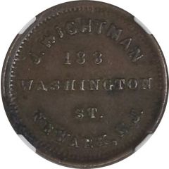J. Wightman Civil War Token
