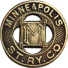 1 Fare - Minneapolis St. Ry. Co. Minneapolis, Minnesota