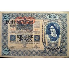 1000 Kronen Overprint