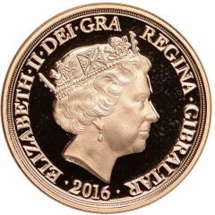 1 Sovereign - Elizabeth II 90th Birthday, Gold Piedfort