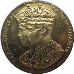 Medal - George VI and Elizabeth Coronation presented by W.L. Everard MP