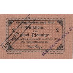 2 Pfennig Klostergutsverwaltung Ettal