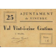 25 Céntimos Vinebre
