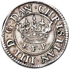 4 Kroneskilling - Christian IV Type 1