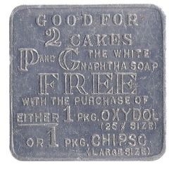 2 Cakes - White Naphtha Soap