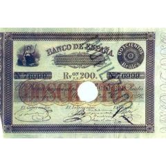 200 Reales de Vellón Banco de España