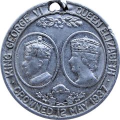 Medal - King George VI and Queen Elizabeth Coronation