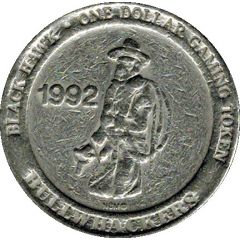 1 Dollar Gaming Token - Black Hawk