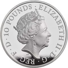 10 Pounds - Elizabeth II Year of The Ox, Silver Proof