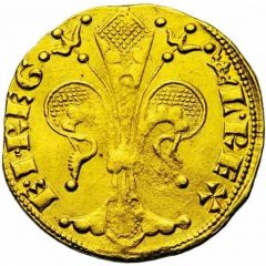 Gold Florin - Joanna I and Louis I