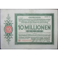 10 000 000 Mark Eisenwerk Kraft